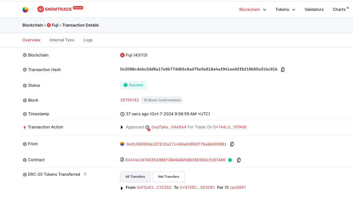 portal transaction list