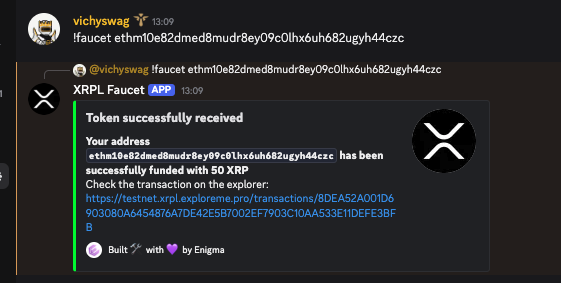 Discord Faucet Command